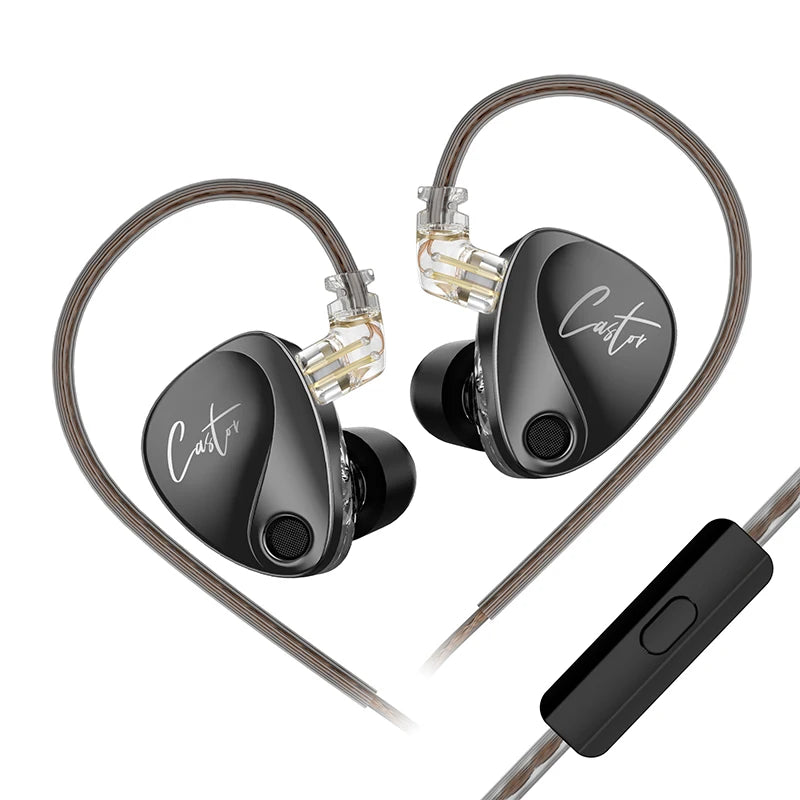 Auriculares KZ Castor HiFi In-Ear con Doble Driver Dinámico y Sonido Personalizable