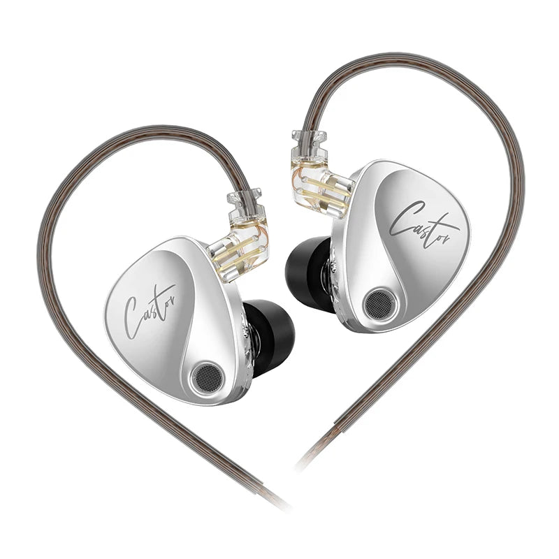 Auriculares KZ Castor HiFi In-Ear con Doble Driver Dinámico y Sonido Personalizable