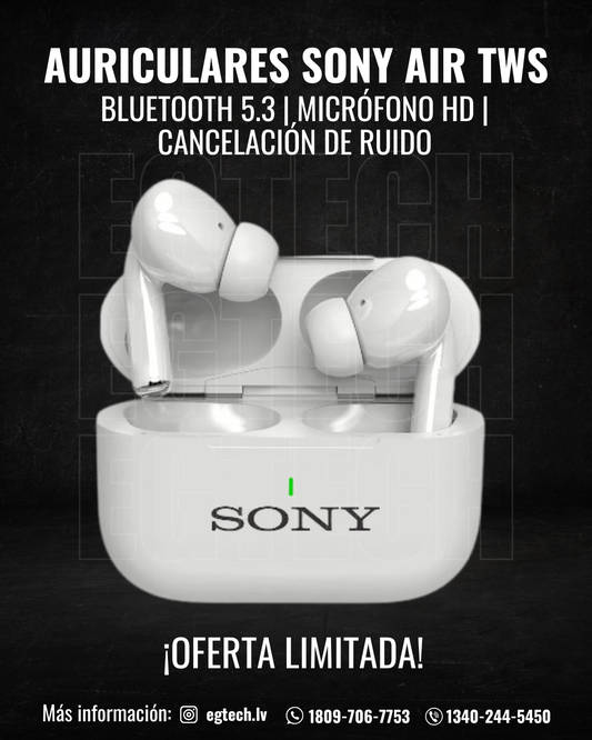 Auriculares Sony Air TWS – Sonido Premium, Estilo sin Límites