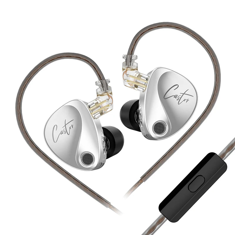 Auriculares KZ Castor HiFi In-Ear con Doble Driver Dinámico y Sonido Personalizable