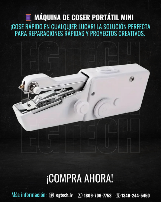🧵 Máquina de Coser Portátil Mini – ¡Cose Rápido en Cualquier Lugar! 🧵